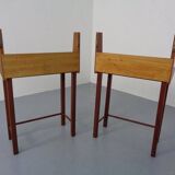 Danish Teak Nightstands, 1960s, Set of 2