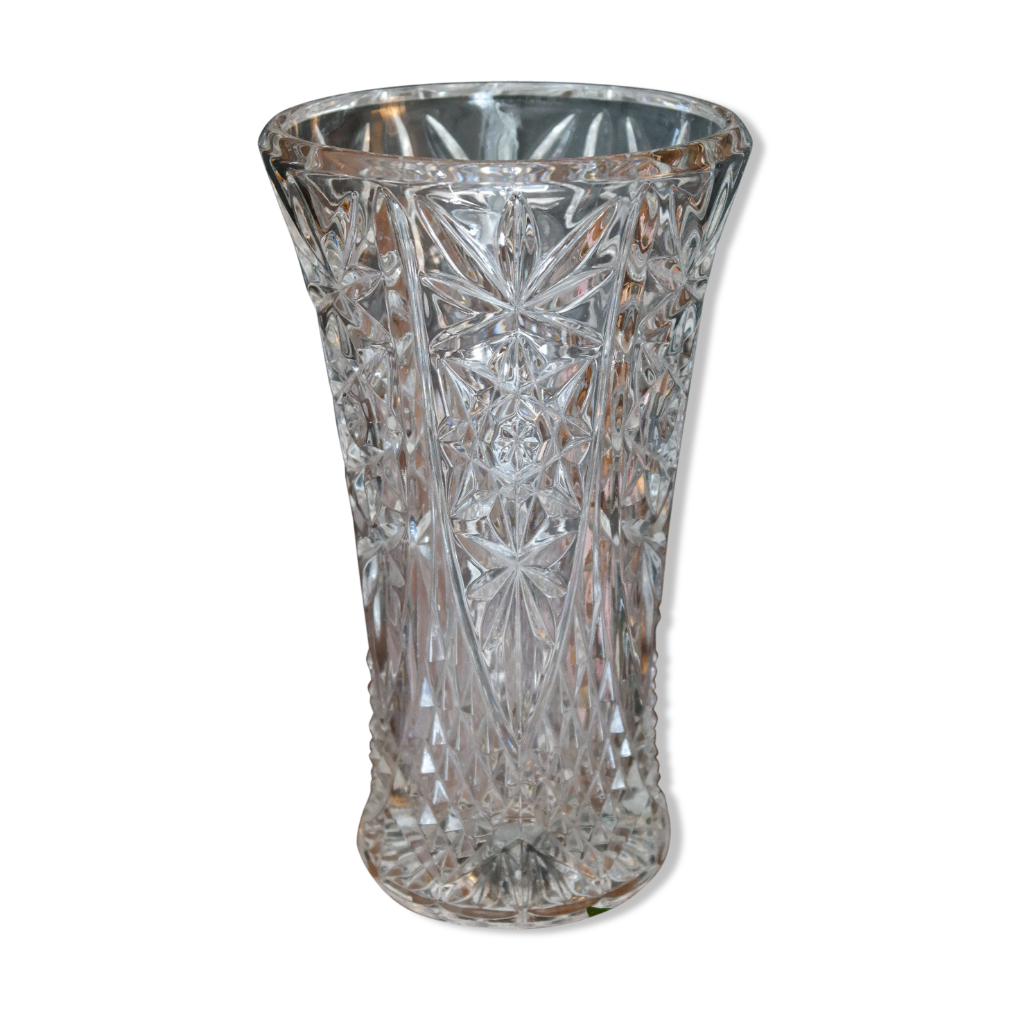 Bohemian crystal vase