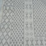 Authentic Nomadel Berber wool kilim rug Tunisian Margoum Beige Grey