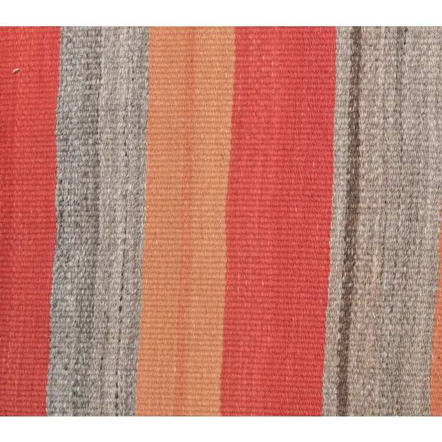 Vintage Turkish Handwoven Flatweave Wool Kilim Rug 116x220
