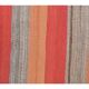 Vintage Turkish Handwoven Flatweave Wool Kilim Rug 116x220