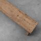 Banc bas rustique français en bois massif de style wabi wabi, vers 1880
