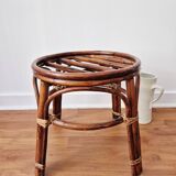 Rattan stool/plant stand - Vintage