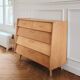 Renovated vintage shoe cabinet, 1960s
