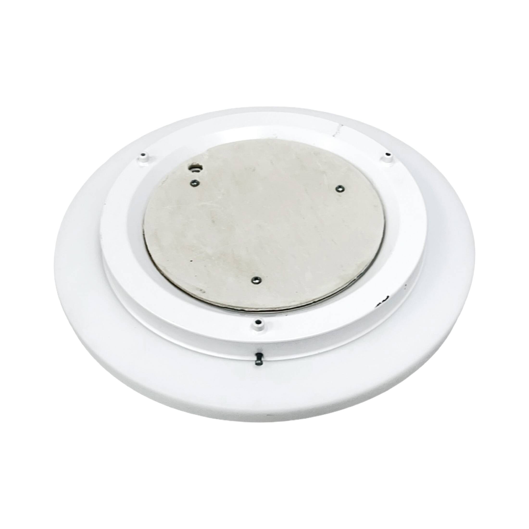 Peill & Putzler ceiling lamp – Germany, 1970s, opal glass, 40 cm, 3×E27