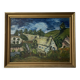 Oil painting Chaumes de Cordeville