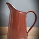 Broc pitcher enamelled brown