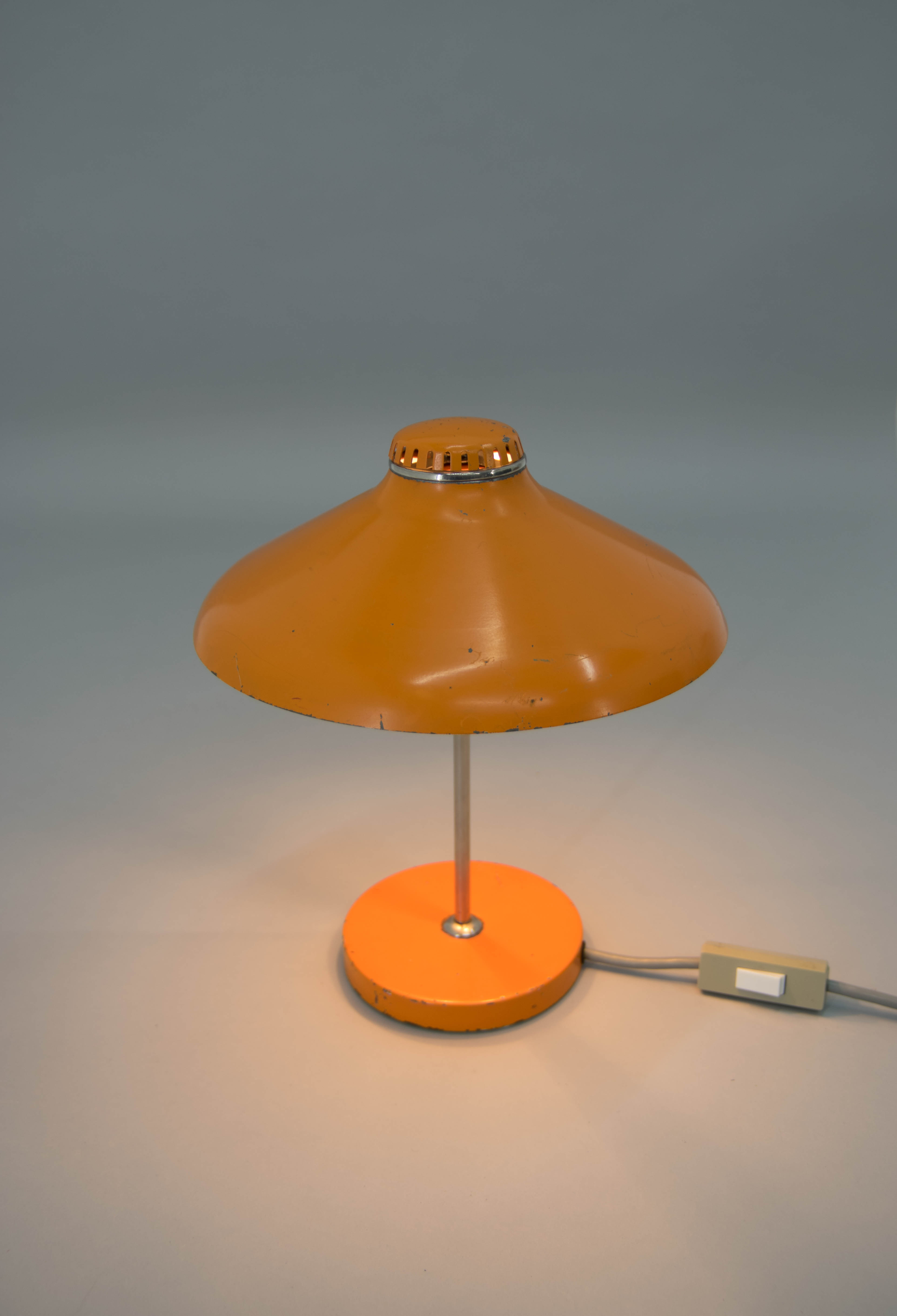 Orange Table Lamp, Germany, 1960s