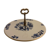 Plateau en porcelaine bleue et blanche de Limoges