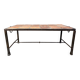 Spanish iron and ceramic tile coffee table, 1950s