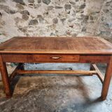 Antique French farmhouse dining table – Walnut work table, late 19th century