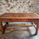 Antique French farmhouse dining table – Walnut work table, late 19th century