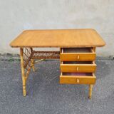 Louis Sognot rattan office 1960