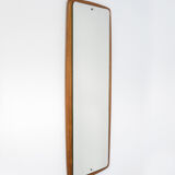 Teak mirror mid century, 1960's 34x95cm