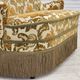 1970s, small 2-seater Danish sofa, brown/beige furniture fabric.