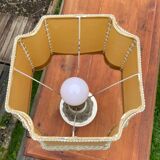 Marble lamp and vintage lampshade.