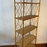 1960s Rattan Shelf France