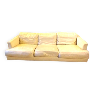 Roche Bobois 3-seater leather sofa