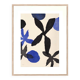 Painting on paper - flower illustration signed Eawy