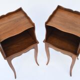 Pair of walnut bedsides