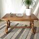 Table basse campagnarde western chêne vintage