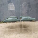 4 Plexiglas Roche and Bobois chairs