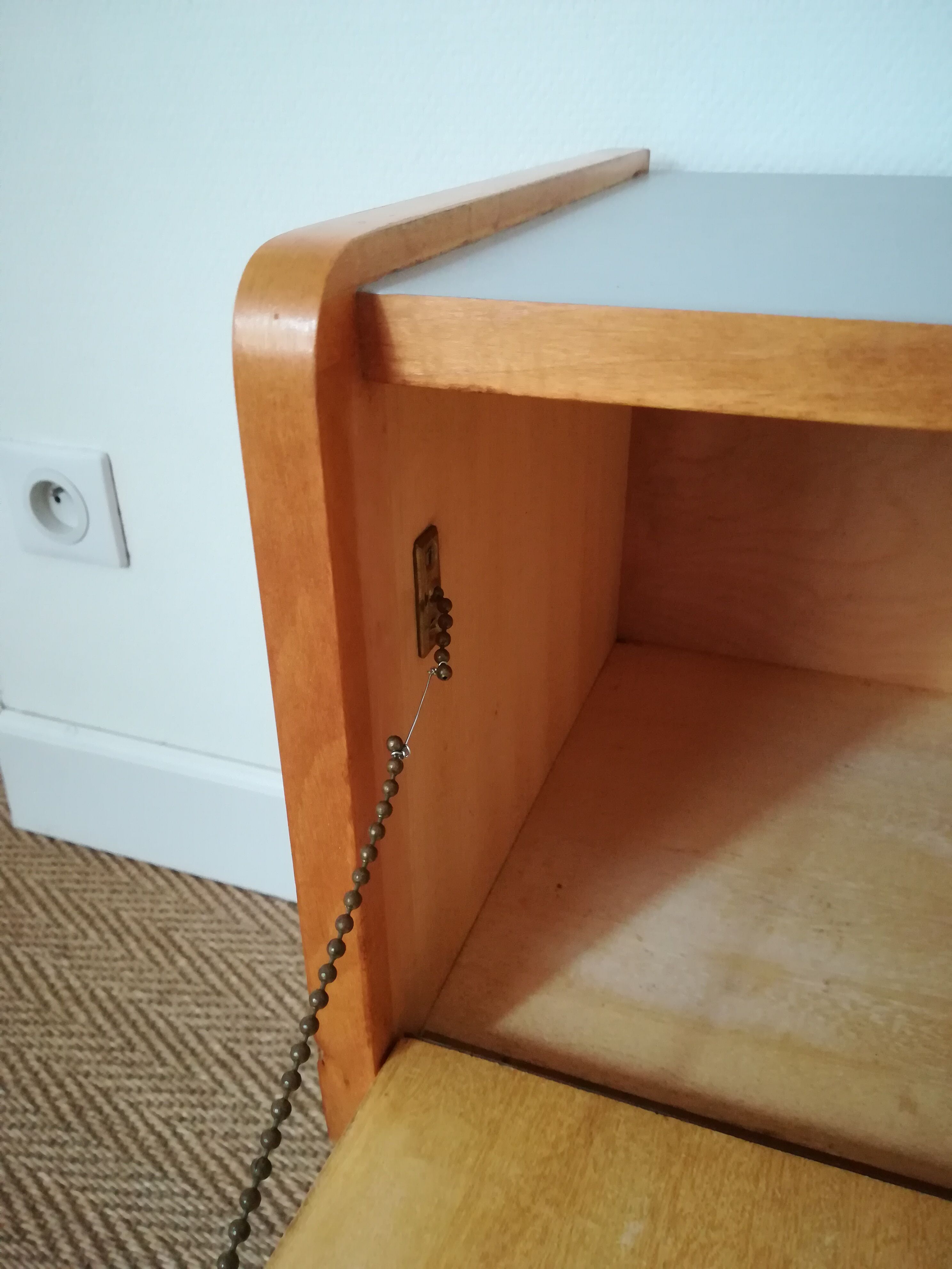 A pair of bedsides