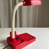 Vintage red articulated desk lamp Italy