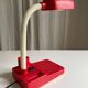 Lampe de bureau articulée rouge vintage Italy