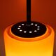 Dark red glass pendant light by Viktor Berndt for Flygsfors Sweden 1960s
