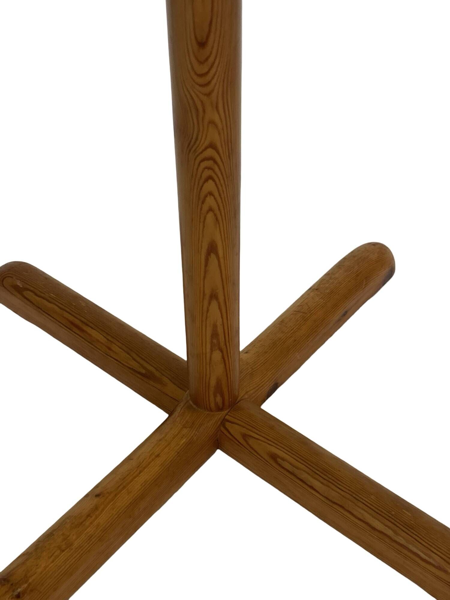 Vintage Pinewood Sputnik Freestanding Coat Rack, 1970s Design