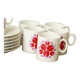 Lot de 6 tasses à café et 6 sous tasse thomas germany .