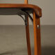 Ensemble de cinq chaises de salle à manger italiennes en cuir cognac, années 1990.