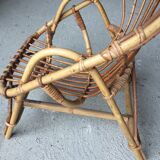 Armchair in rattan for child vintage