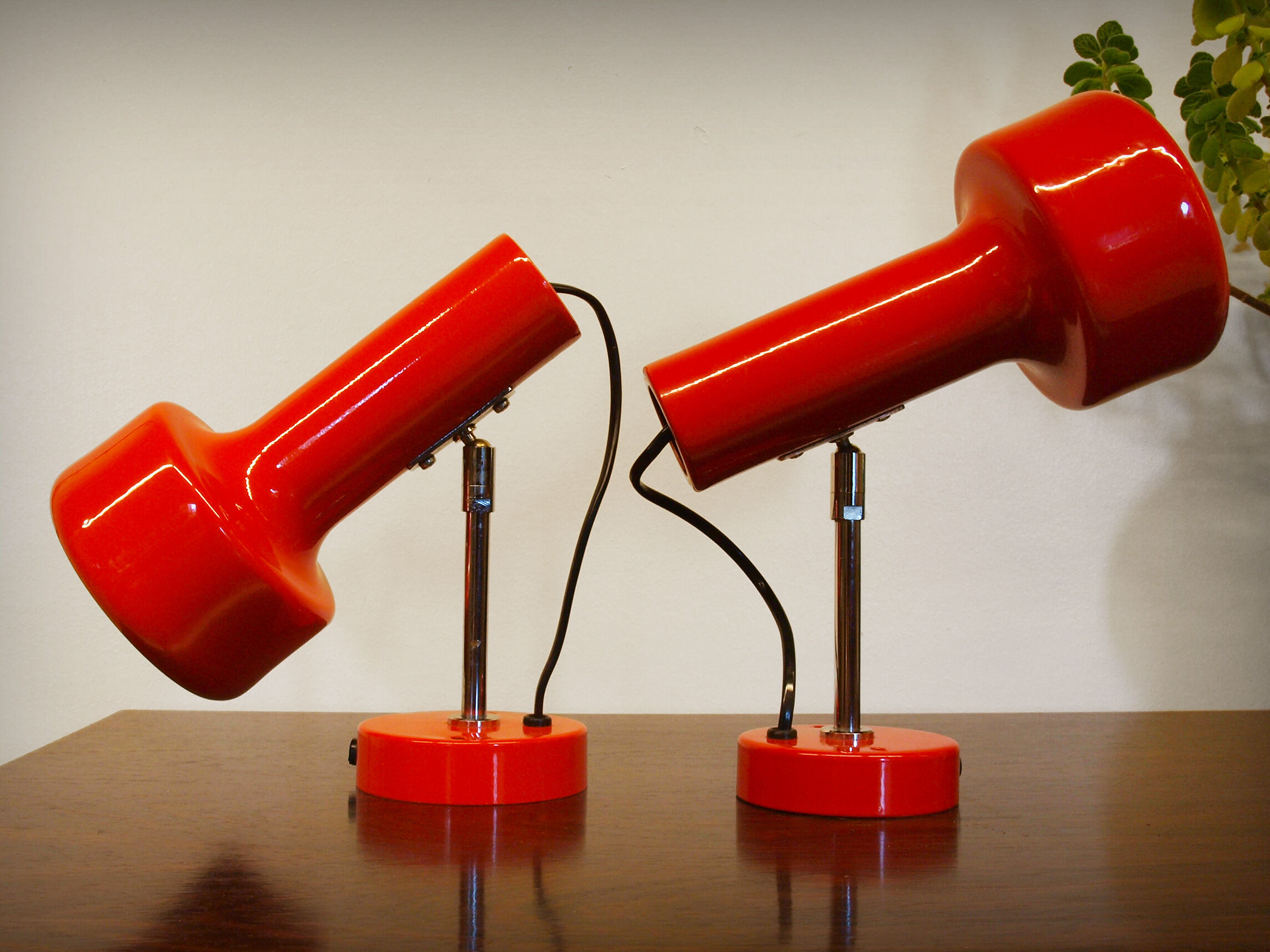 Pair of spot wall lamps by Neweba, Switzerland