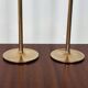 Scandinavian brass candle holders