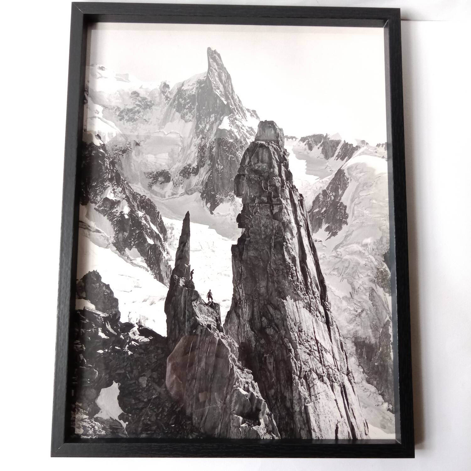 Mont-Blanc Mountain original photograph 1950 Pierre Tairraz