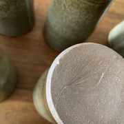 Mugs en grès émaillé vintage