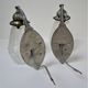 Pair of art deco glass and metal sconces 20/30