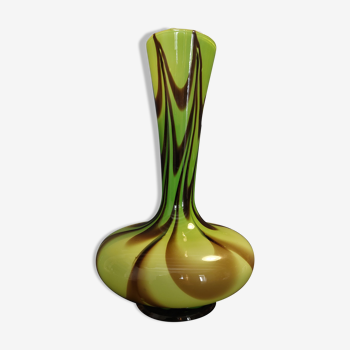 Vase verre opalin Murano Carlo Moretti 1970