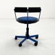 Chaise de bureau ajustable bleu de Bieffeplast, 1980
