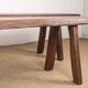 Pair of Scandinavian benches in Solid Elm by Olavi Hanninen 1960.