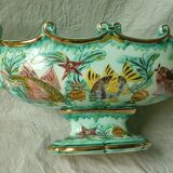 Gardener in ceramic cerart monaco aquatic decoration vintage fish