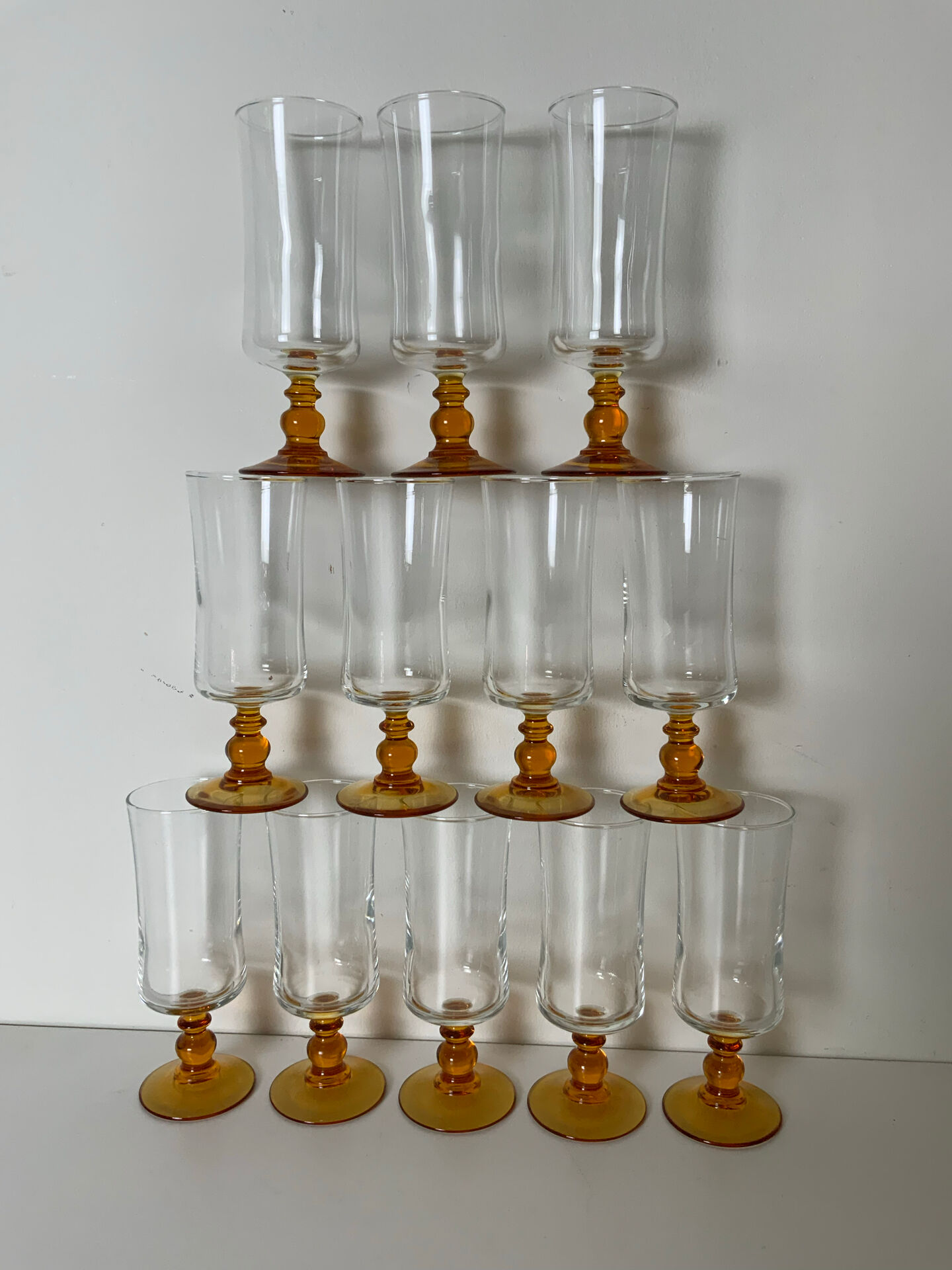 Vintage Luminarc flutes
