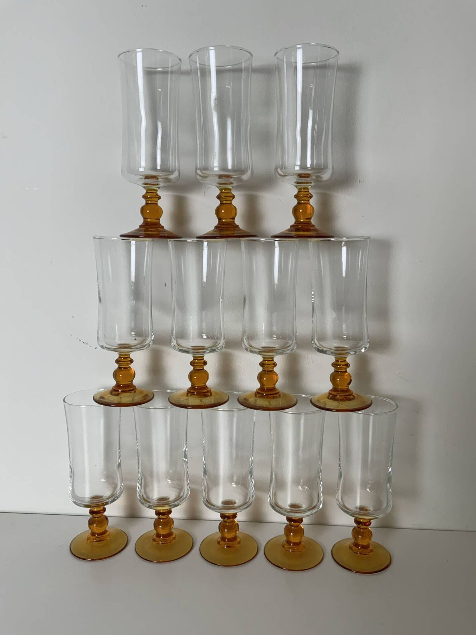 Vintage Luminarc flutes