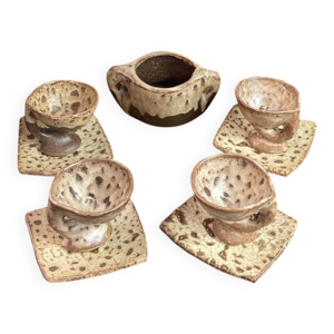 Service à café en grès,