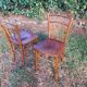 Set of four vintage bistro chairs