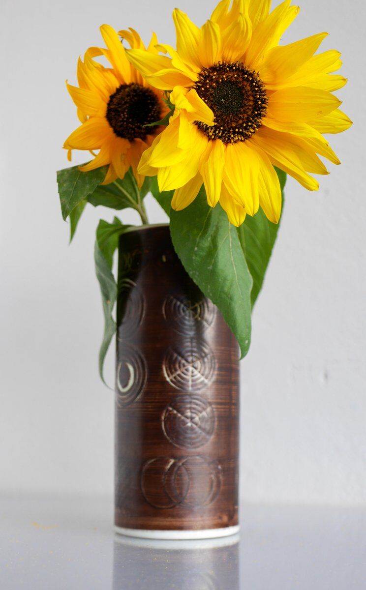 Vintage Scandinavian art pottery vase by Alberius for Rörstrand, Sweden, 1960s