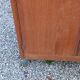 Vintage oak wardrobe with metal legs from the 1950s.