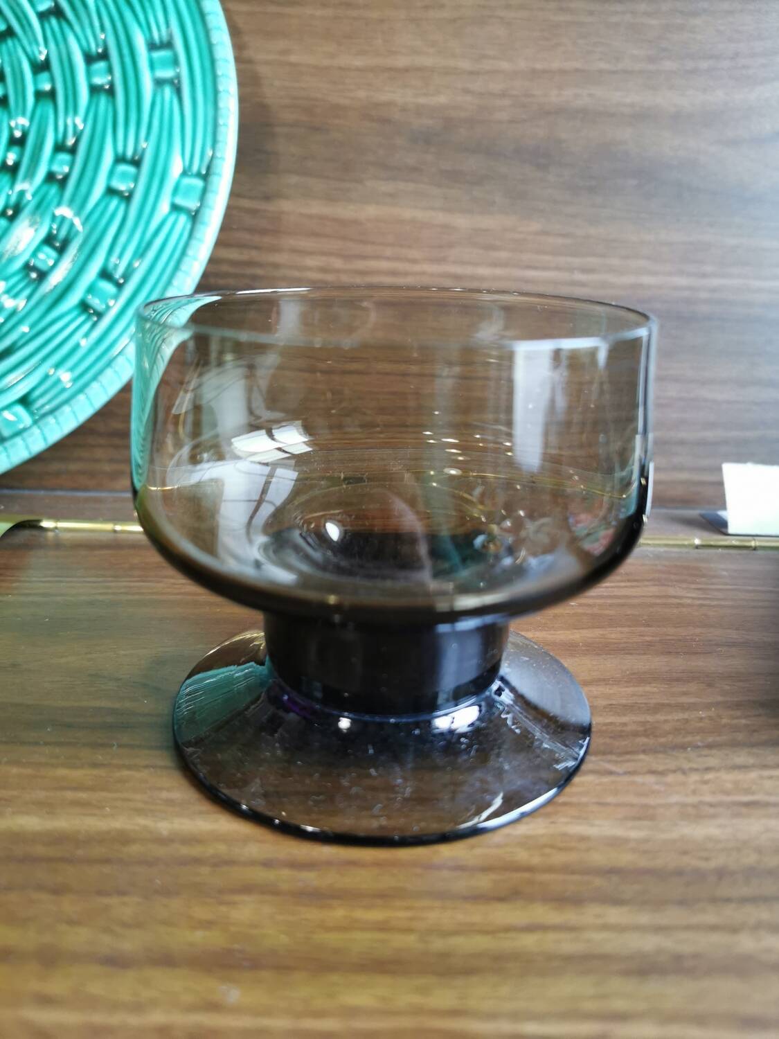 Smoked glass cups